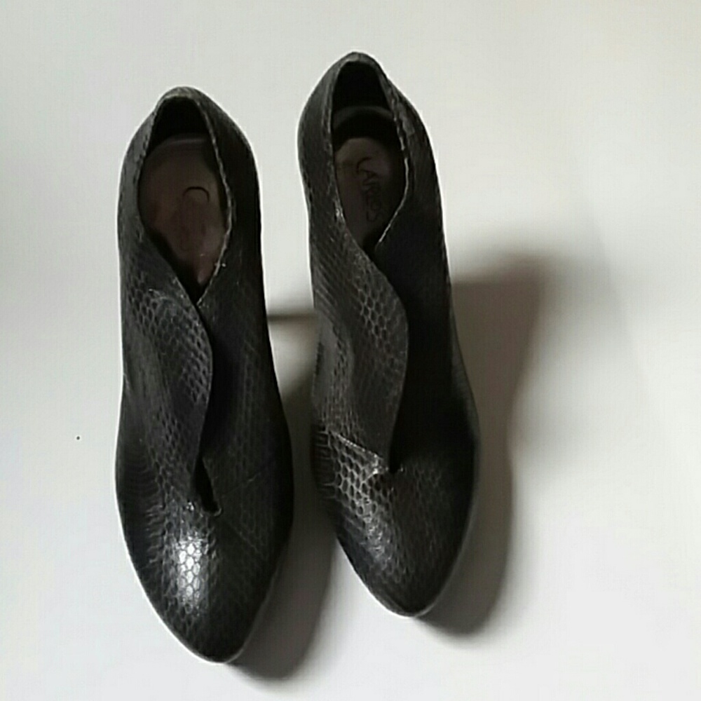 Nwot Carlos snakeprint heels